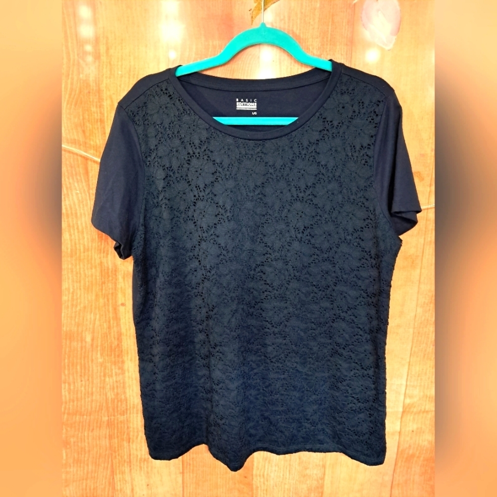 Basic additions blue t-shirt size large